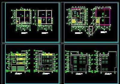 私人住宅建筑施工图免费下载 - 建筑户型平面图 - 土木工程网